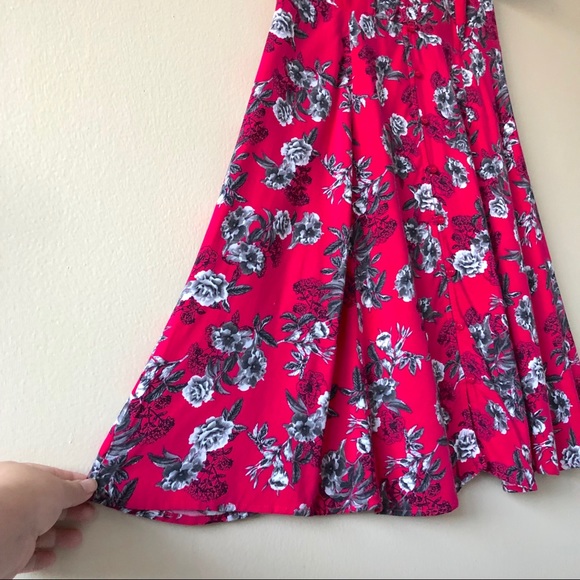 ❌SOLD❌TORRID FLORAL PRINT BUTTON CHALLIS DRESS - Picture 4 of 8